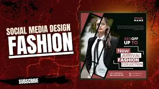 Fashion style Social Media post Banner Design Illustrator Easy & Creative