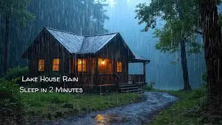 Thunder & Heavy Rain on Bamboo Forest House | Powerful Sleep Sound for a Stress-Free Night