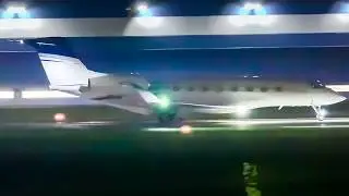 (4k) First Gulfstream G800 Delivery Landing at Trenton