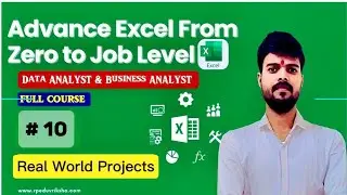 Lec:- 10 Excel Real World Data Analysis | Complete Practical + Theory in Hindi.#excel #project 