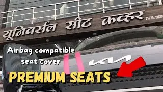 KIA CARENS PRESTIGE MODEL | seat cover😳🔥 | Premium car accessories