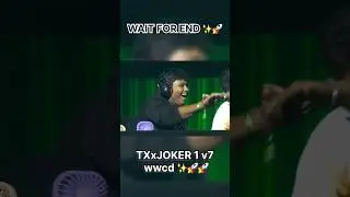 1v7TXxJOKER wwcd 🚀#bgmishorts #tx #s8ul #bgmi #bmps #bmps2024 #shorts #trendin #pubgmobile #explore