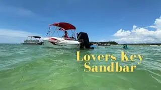 First time at Lovers Key Sandbar #swflorida #beachlife #boating #bonitabeach #bonitasprings