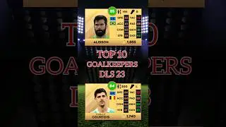 Top 10 goalkeepers in DLS 23| Dream league soccer 23| #dls23 #socceraxel #alisson #courtois #ederson