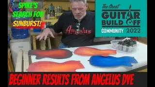 First time using Angelus Dye on Guitars, results are great, GGBO 2022 Journey, Thanks Big D!