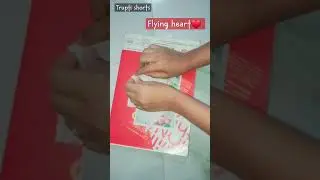 flying heart❤️ #shorts #heart #art #shortvideo