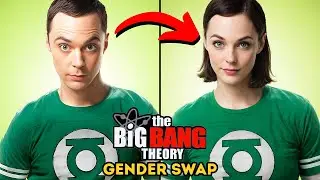 The Big Bang Theory Swapped Genders - Voiced AI Animation