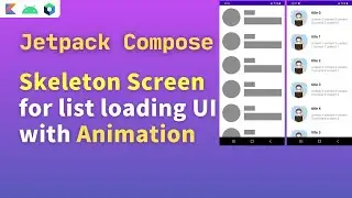 jetpack compose skeleton loading | android compose skeleton screen | jetpack compose skeleton screen
