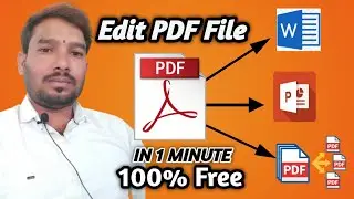 How to Edit PDF File in Mobile / Desktop 202| PDF Edit | How to edit PDF file Online