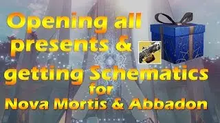 Destiny- Opening Presents and schematics for exotic Machine guns