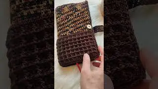 Autumn Chocolate Waffle Book Cover Pattern 🍫🍂  #crochetbooks #booktok #crochetpattern  #crochet