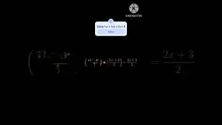 #maths #mathematics #algebra #equationsolving #linearequations #class8 #class9 #class9to12 #findx