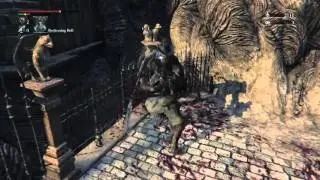 Bloodborne ep 6 part 3 - grinding blood echos and facing the red moon boss