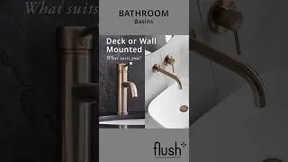 Deck or Wall Mounted #interiordesign #bathroomdesign #bathroom