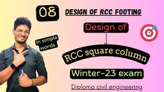 08* design of rcc column | DSR | IMP numerical | STRUCTURAL DESIGN | civil engineering diploma