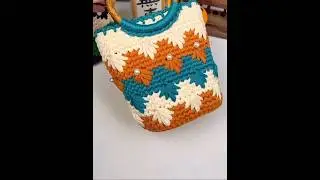Crochet technique #elişi #knitting #crochet #shots #diyideas #handmade #bag #red #&ouml;rg&uuml; #крючком #diy