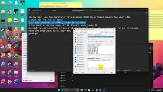 Easy Fix AMD GPU Hight Vram Clock on Dual Monitor on idle in 2 minutes