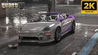 Grand Theft Auto V Roman's Mitsubishi Eclipse Spyder GTS -Photorealistic Quant V Graphics MOD
