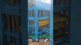 automatic hydraulic cement block molding machine making concrete hallow blocks stone #construction