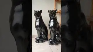 Pantera negra 90 cm #felinos #pantera #panteras #arte