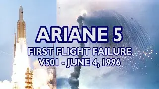 ARIANE 5 First Flight Failure - Flight 501, June 4, 1996, European Space Agency, Rocket Launch