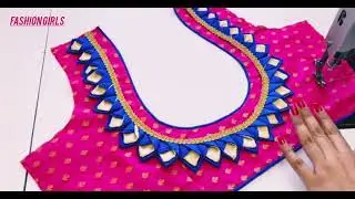 Blouse Ki Design | Simple And Easy Blouse Designs | Cutting And Stitching Back Neck Blouse Design 