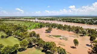Rockhampton floods of January 2026 drone footage part 1