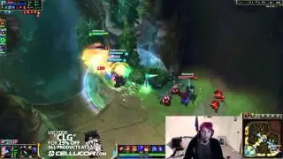 CLG HotshotGG aka PinkshotGG ADC Tristana Thresh vs Vayne Braum
