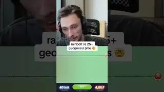 rainbolt против 25+ профессионалов geoguessr