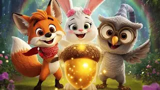 The Magical Forest Quest 🦊🐰🦉 | Golden Acorn Adventure for Kids! ✨