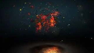 I create fire 3d intro logo