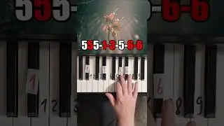 Cogwork Dancers Hollow Knight Silksong Piano Tutorial #shorts