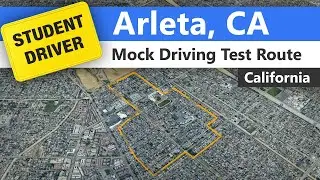 Arleta Driving Test Route - Mock California DMV Route