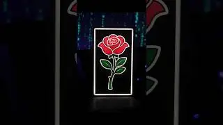 BAMBU LAB H2D 3D Printer 3D Printed Valentine Rose Lightbox Gift Idea #shorts