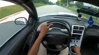 STRAIGHT PIPED 2004 Mustang GT POV Drive! (BBK Headers, X Pipe & Magnaflow Exhaust)