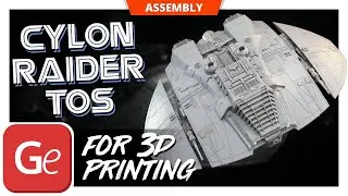 Cylon Raider TOS 3D Printing Model | Assembly by Gambody