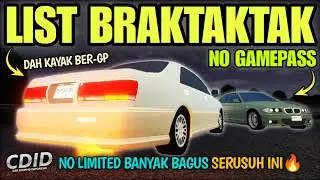 LIST MOBIL NON-GP BACKFIRE GACOR APA AJA DI CDID BUAT SEMUA PLAYER COBAIN  | CDID V2.3 Roblox