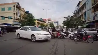 Street View On Street 271 At 7:30AM - Morning Street Drive In Phnom Penh