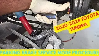 2022-2024 Toyota Tundra parking brake service mode procedure! !!NO SCANTOOL NEEDED!!