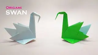 🦢 Как сделать оригами-лебедя | Простой урок по складыванию бумаги