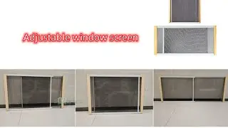 Adjustable screen window wood frame, factory supply directly