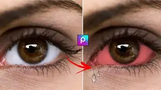 Red Eye Photo Editing In Picsart || Sad Photo Editing || Sad Photo Editing Picsart || Sad Photo Edit