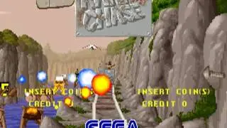Rail Chase (Sega 1991)  Attract Mode 60fps