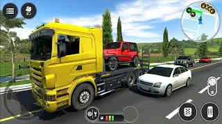 Recovery 4x4 Jeep to Car Service - Truck Transport Drive Simulator #7 Android gameplay