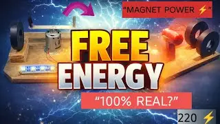  बिना बैटरी के बिजली 😱|Magnet से Free Energy सच याझूठ?मैगनेट से बिजली बन गई? 😳 | 100% RealExperiment