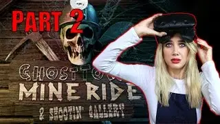 Girlfriend VS Zombie Miners | Ghost Town Mine Ride & Shootin Gallery | Part 2