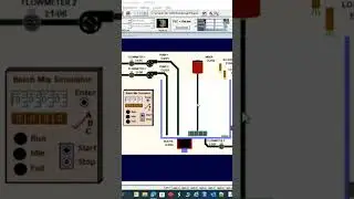 Automatic Batch Mixing Tank with PLC Ladder Logic
