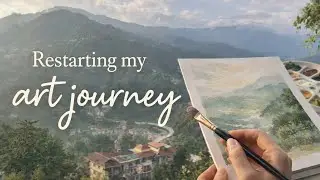 Restarting My Art Journey | Slow Living, Painting & Healing