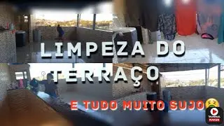 Limpando o terraço,15 dias sem limpar,hora da faxina#limpeza #faxina