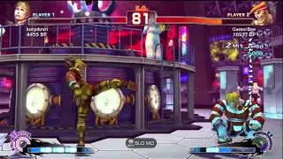 GamerBee [Adon] vs korpiknot [Cody] SSF4 Japanese Online Ranked Matches - TRUE HIGH-DEF